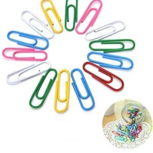 U Shaped Multipurpose Paper Clips, Binder, Organizer, Fixer for Office, Home, Shop, Education Centers Assorted Color Paper Clips (Approx 30 Pcs/Medium Size) – Pack of 1