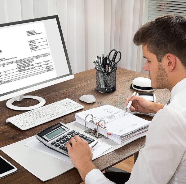 Cylendrical Black Mesh Metal Desk Pen - Image 3