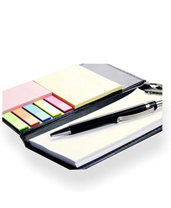 Note Pad/Memo Book with Sticky Notes & Clip Holder with Pen for Gifting - Image 12