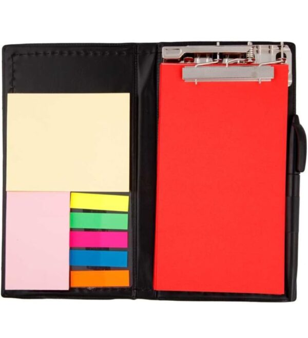 Note Pad/Memo Book with Sticky Notes & Clip Holder with Pen for Gifting - Image 10
