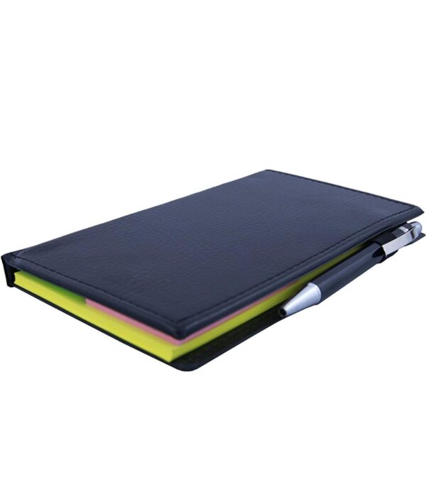Note Pad/Memo Book with Sticky Notes & Clip Holder with Pen for Gifting - Image 7